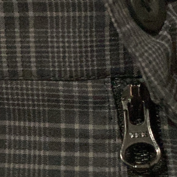 Nike Dry Fit Black Gray plaid Flat Front Shorts MENS size 40 Pockets clean - Picture 4 of 12